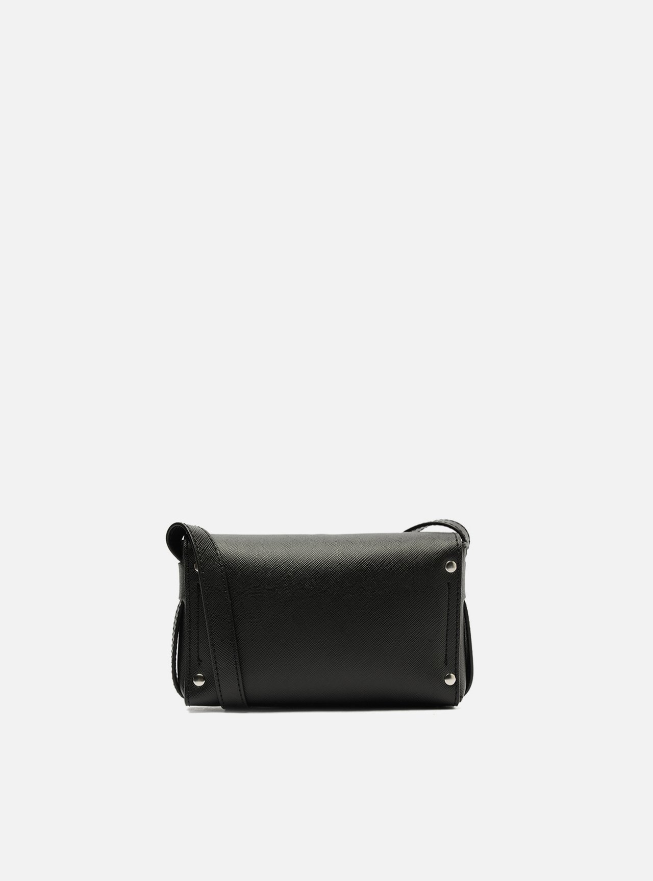 Bolsa Tiracolo Preta Pequena Envelope — foto 3