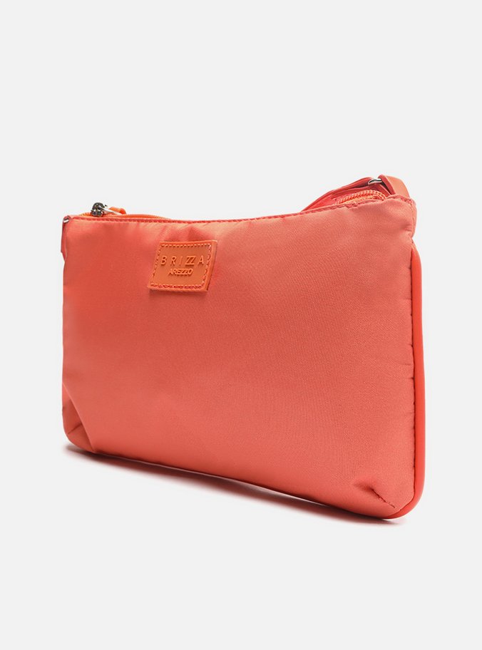Clutch Laranja Nylon Lizza Pequena Brizza