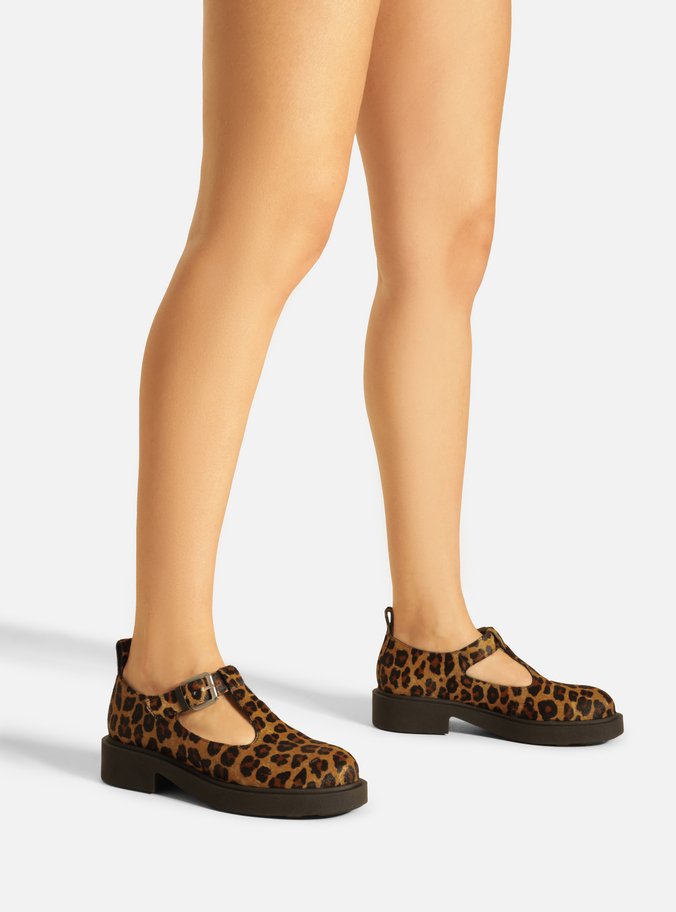 Sapato Boneca Animal Print Tratorado Fivela
