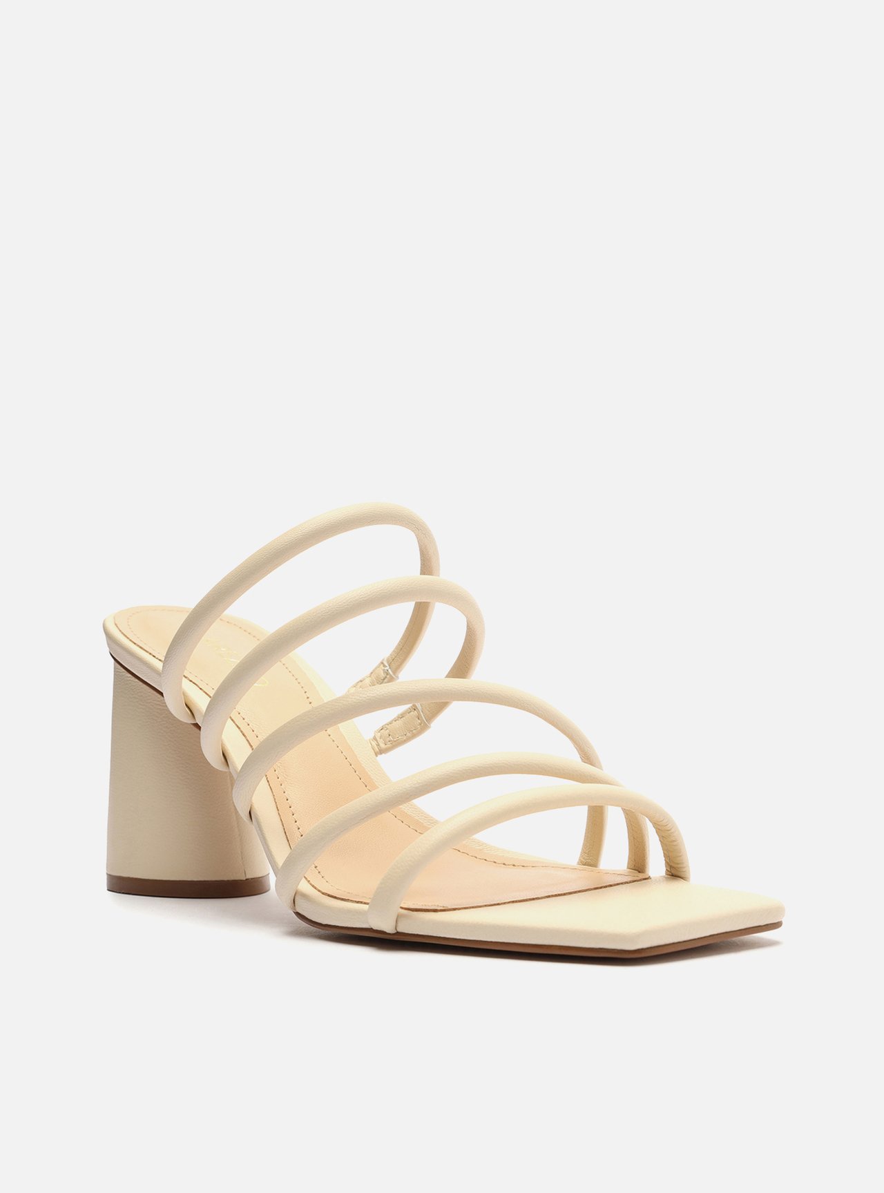 Sandália Off-White Salto Bloco Tiras Multi — foto 2