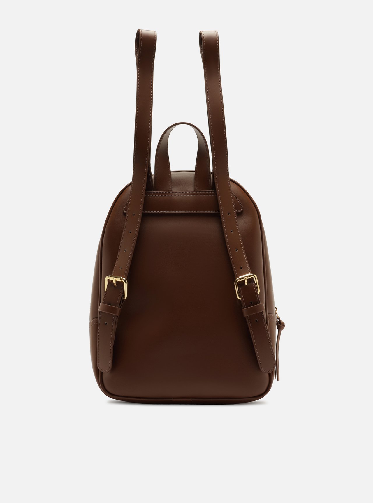 Bolsa Mochila Marrom Grande Metais — foto 3