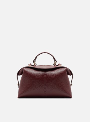 Bolsa Bowling Vermelha Média Mix Texturas