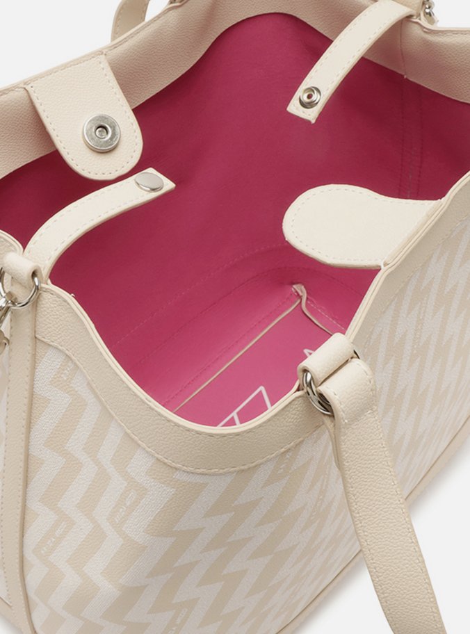 Bolsa Tote Off-White Eletrizzante Média