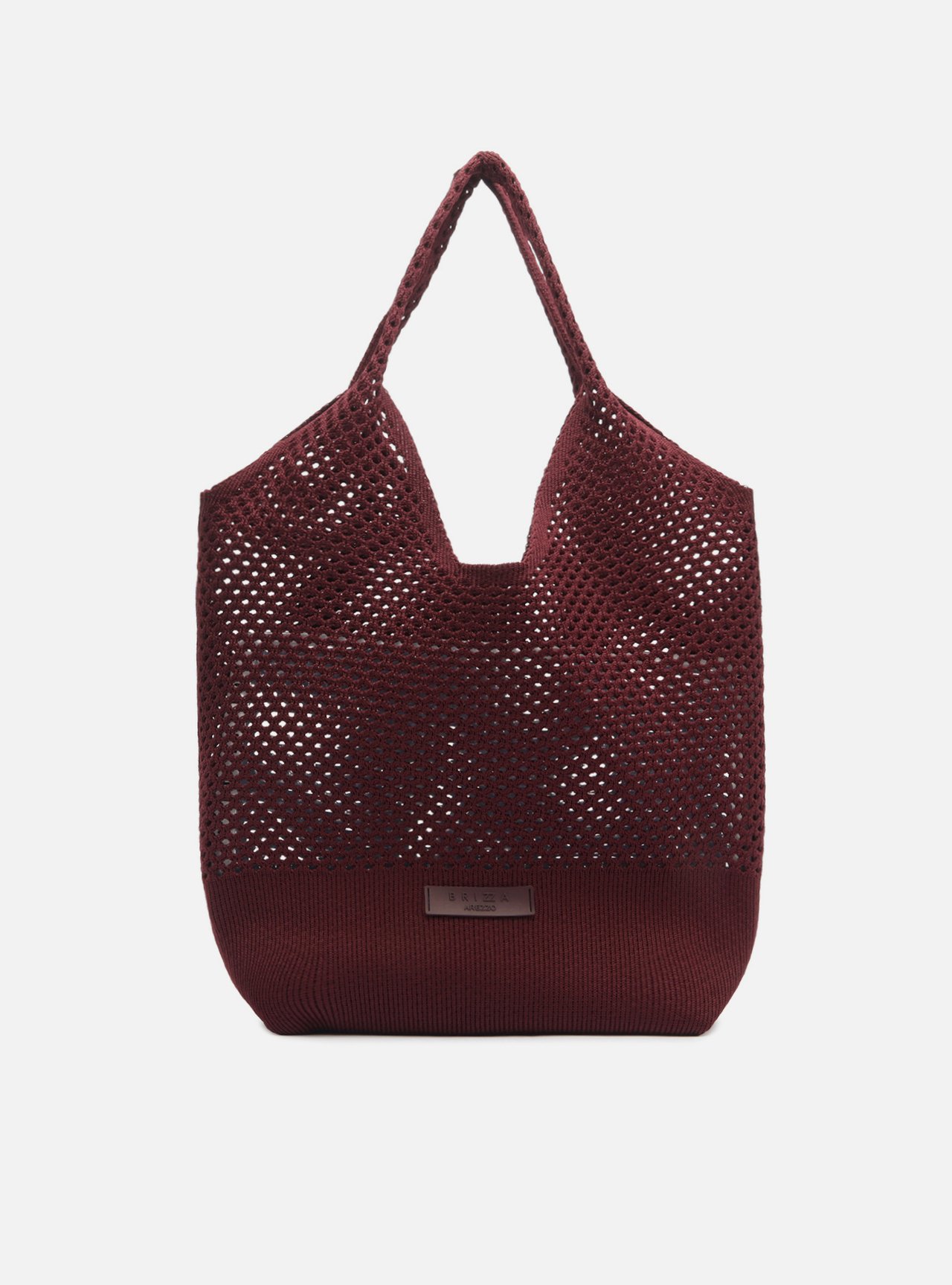 Bolsa Shopping Vermelha Knit Média Brizza — foto 1