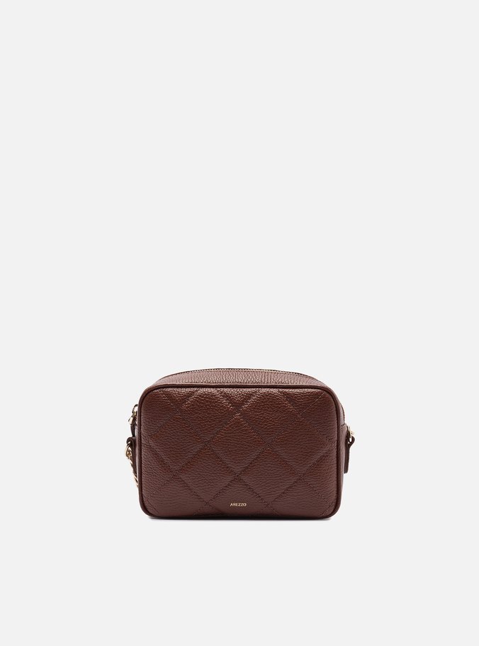 Bolsa Tiracolo Marrom Couro Matelassê Gab Pequena