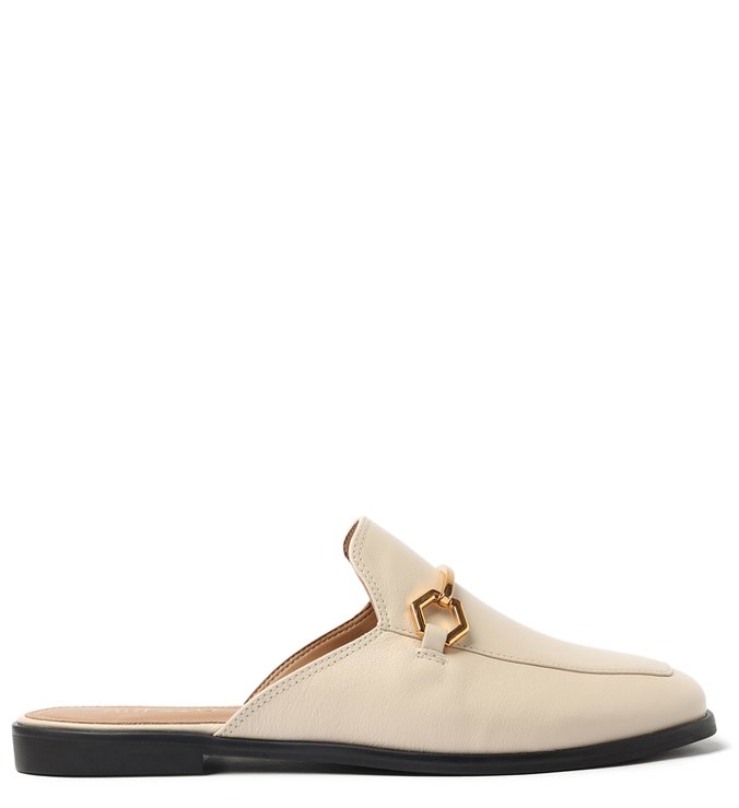 Mule Off-White Couro Bridão