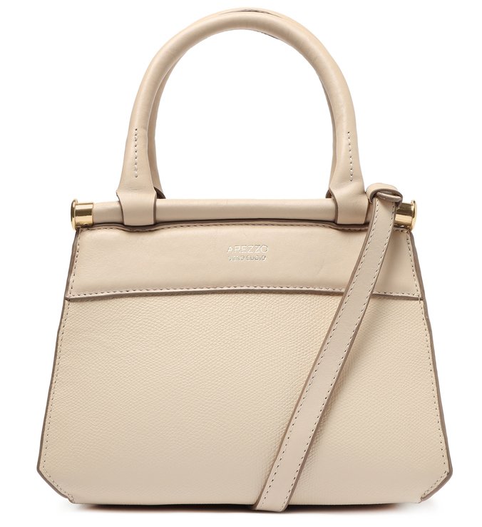 Bolsa Tote Off-White Couro Maria Pequena