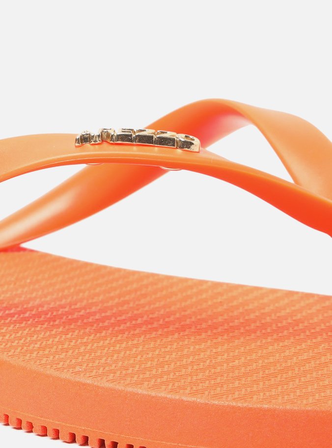 Chinelo de Dedo Laranja Brizza Injetado