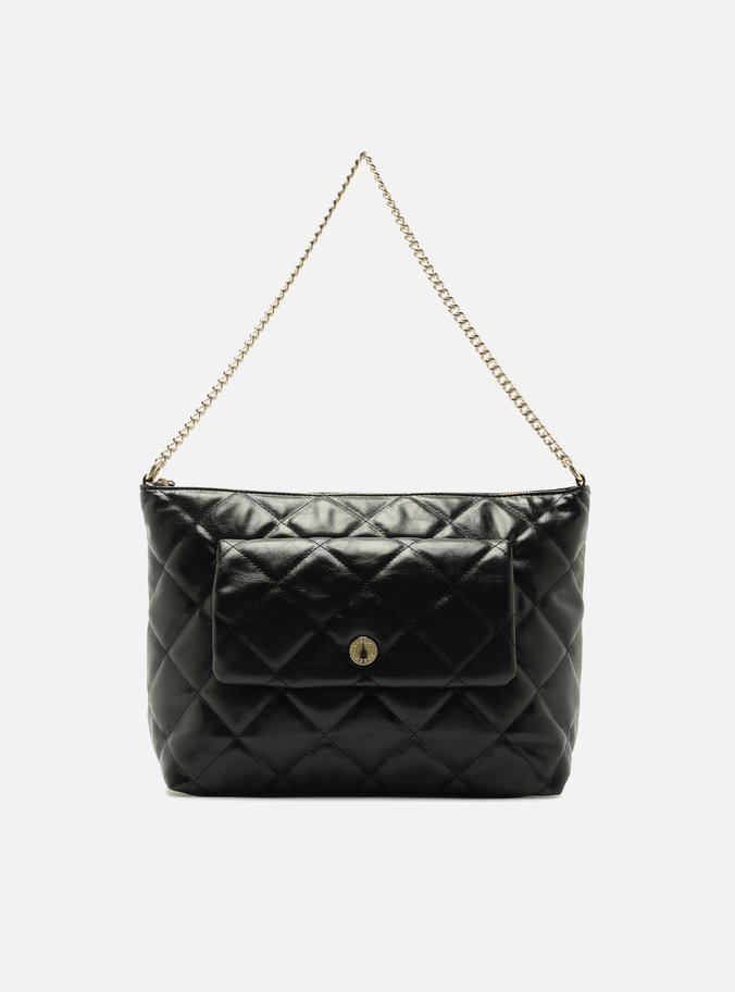 Bolsa Tote Preta Média Matelassê