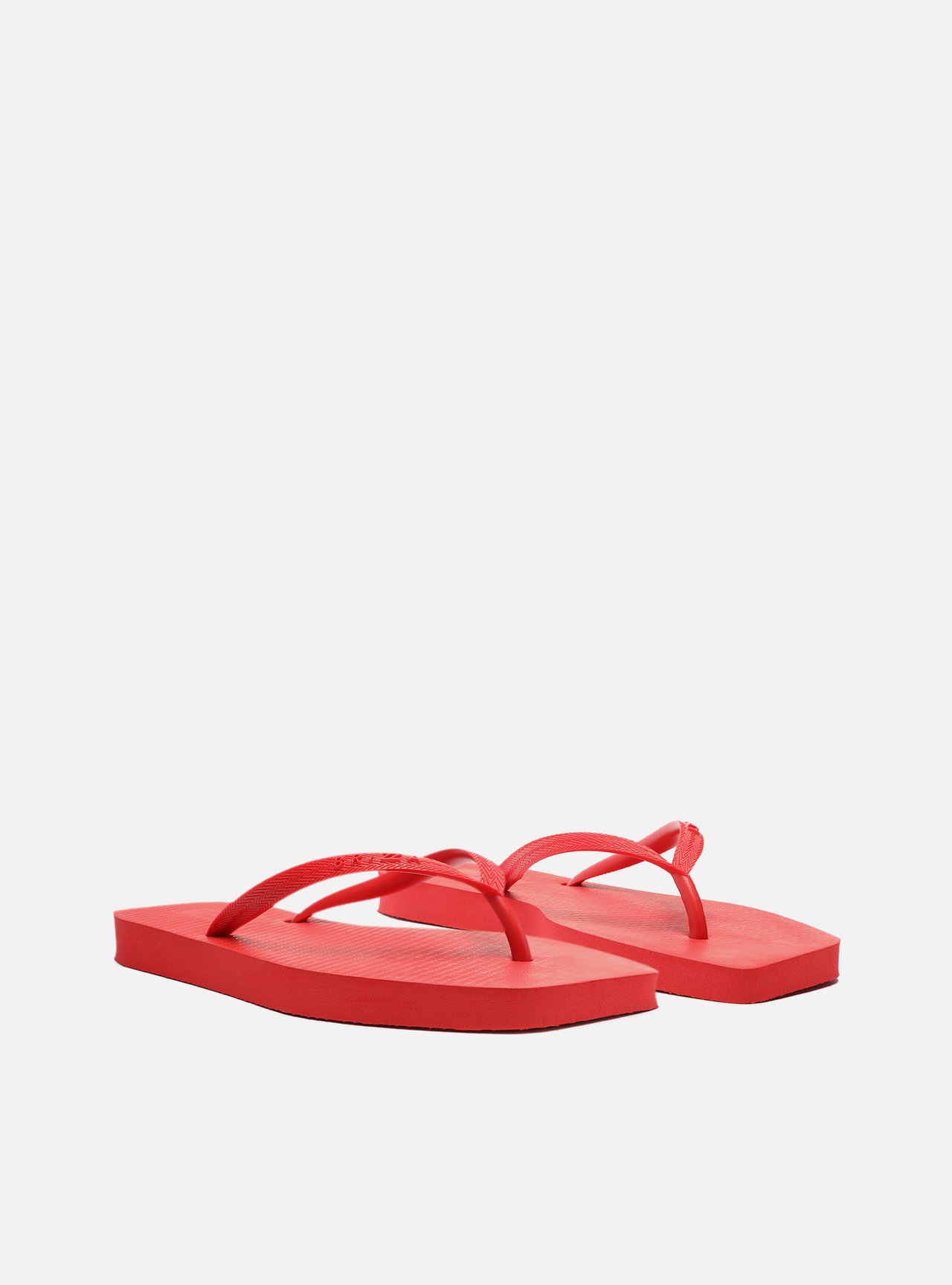 Chinelo de Dedo Vermelho Básico Square Brizza — foto 4