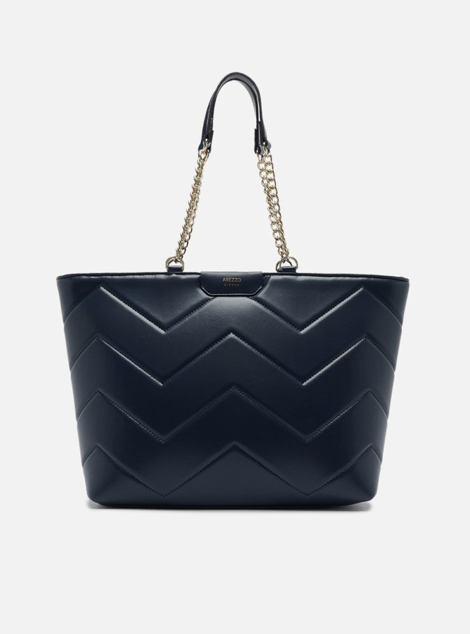 Bolsa Shopping Azul Giorno Grande Matelassê