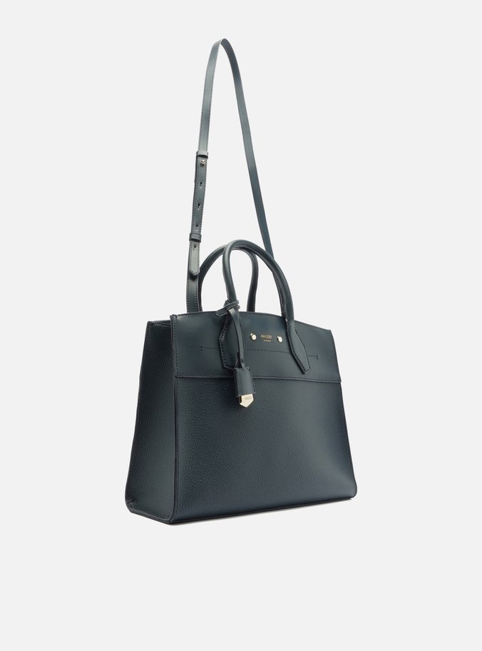 Bolsa Tote Azul Giorno Grande Moldura