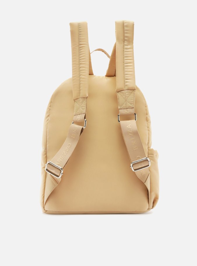 Mochila Bege Nylon Grande Sporty
