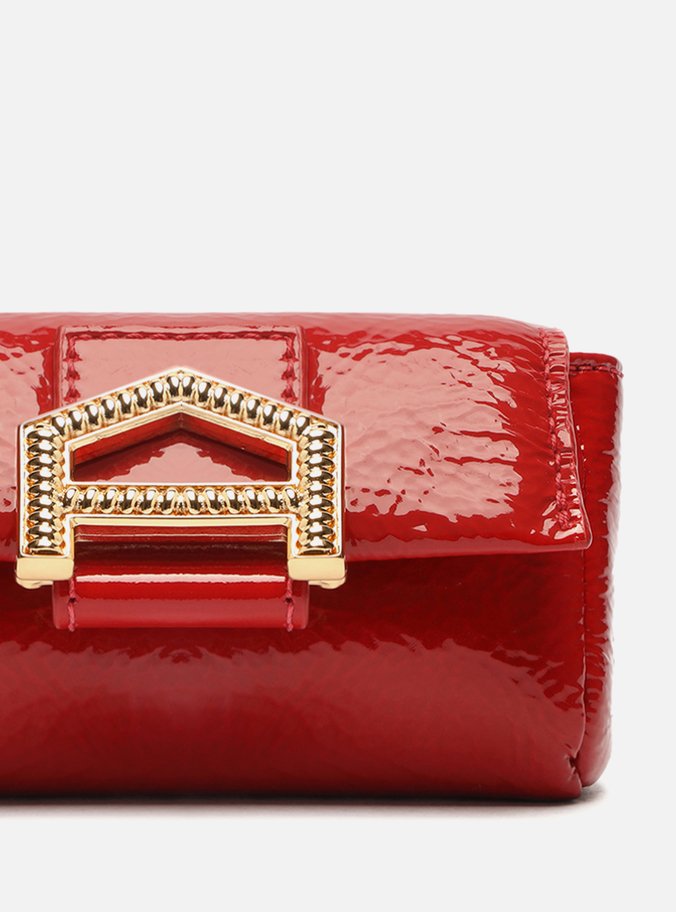 Mini Bag Vermelha Couro