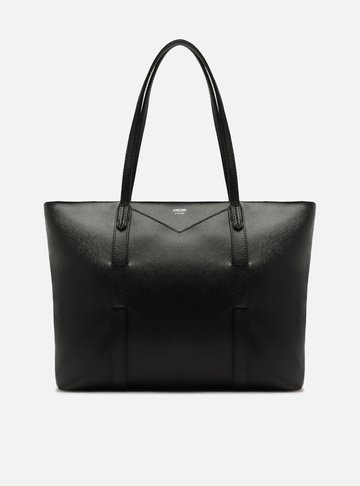 Arezzo — Bolsa Shopping Preta Grande Tiras Capa