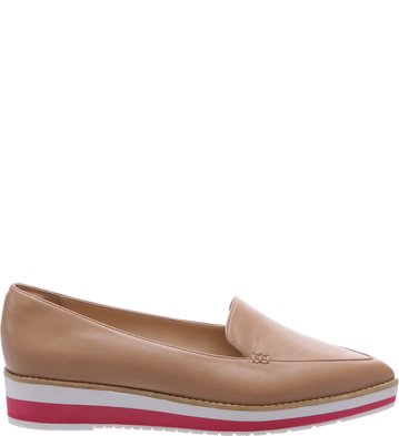 Mocassim Plataforma Color Nude-Rose