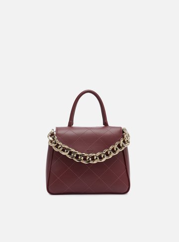 Bolsa Satchel Vermelha Pequena Corrente