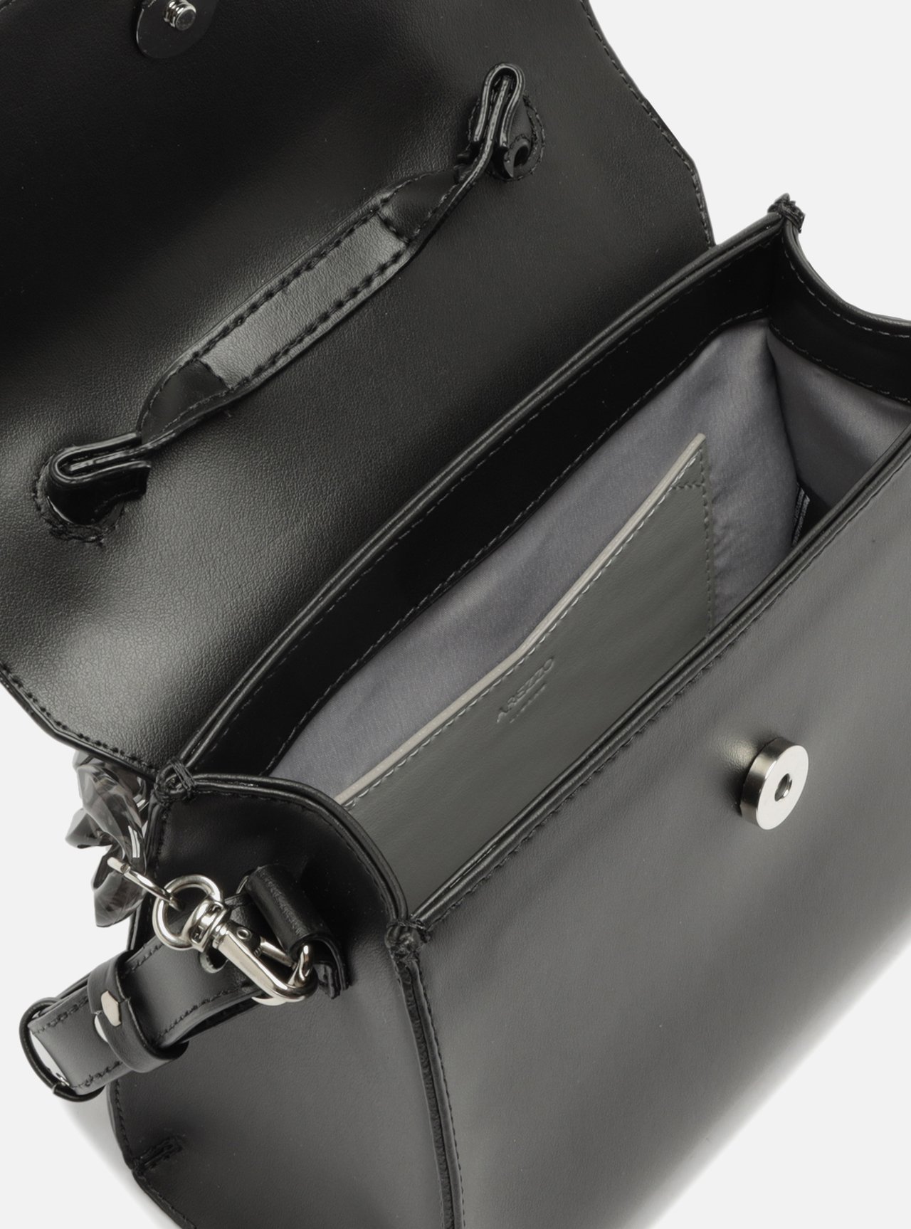 Bolsa Tote Preta Iara Média Translúcida — foto 4