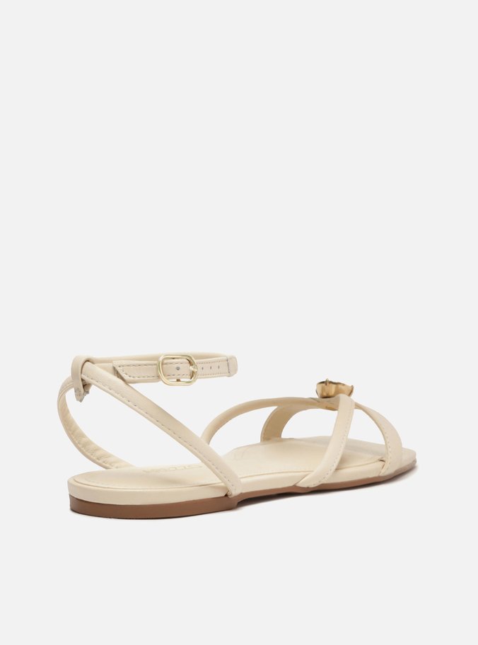 Sandália Rasteira Off-White Flats