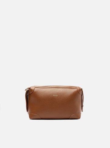 Bolsa Tiracolo Marrom Pequena Recortes
