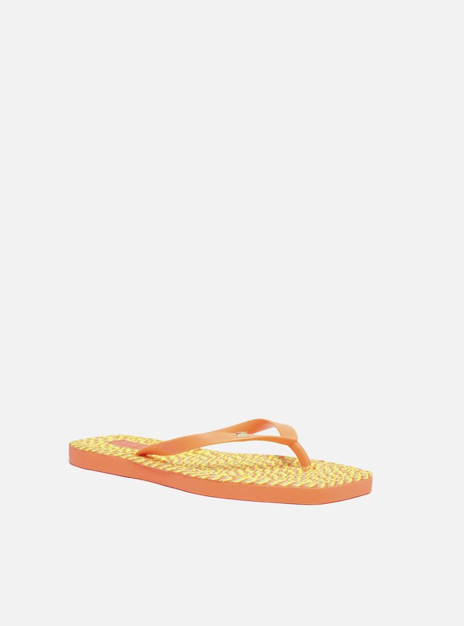 Chinelo de Dedo Laranja Fluo Brizza