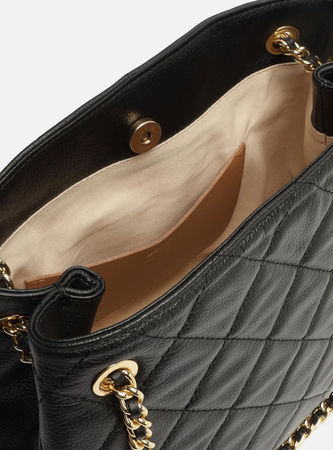 Bolsa Preta Tote Média