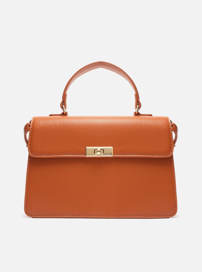 Bolsa Tote Marrom Quadrada