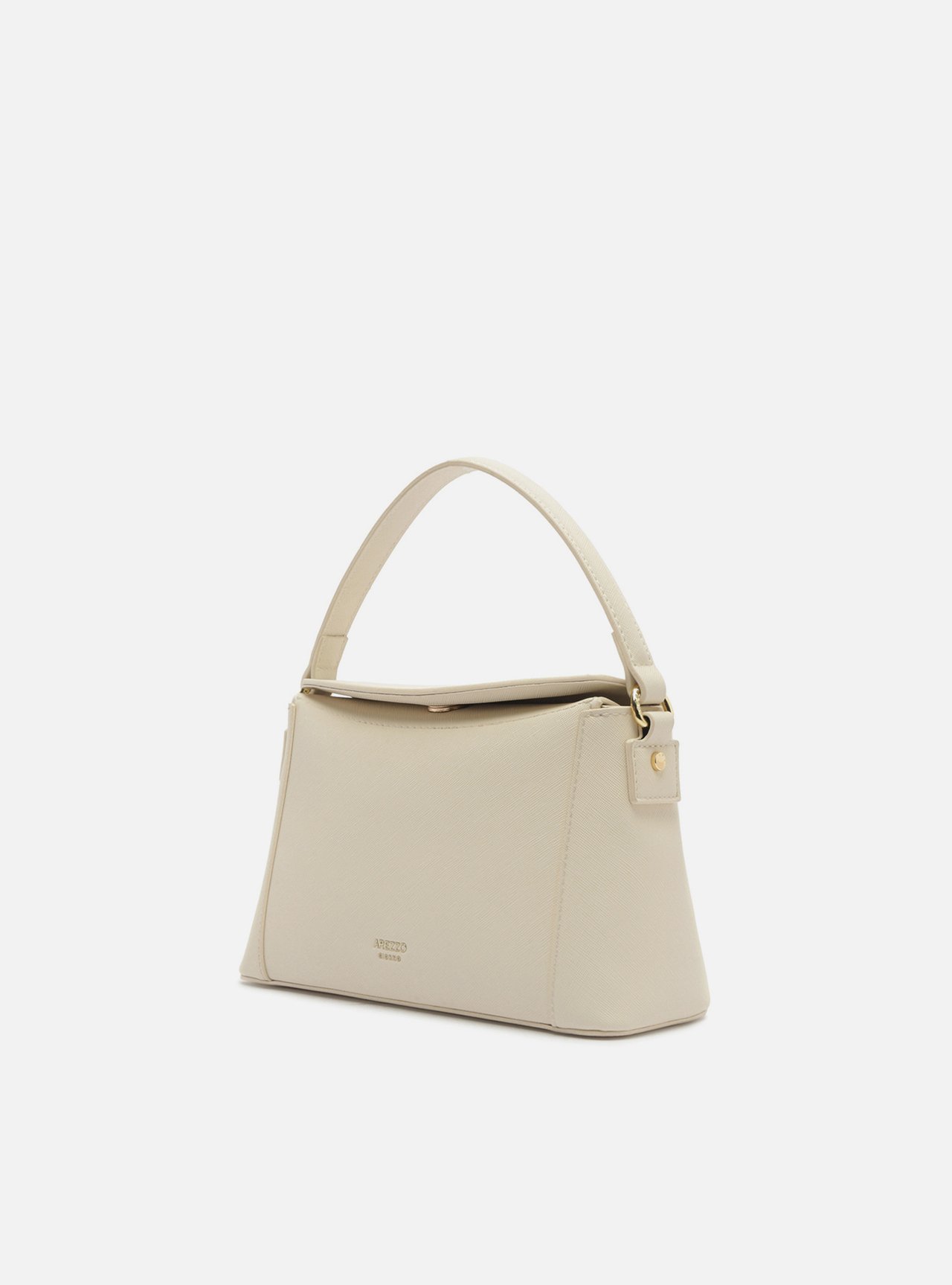 Bolsa Tiracolo Branca Média Metais — foto 2
