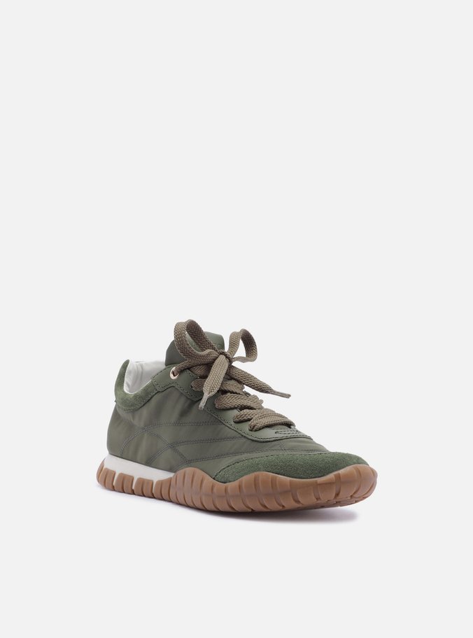 Tênis Verde Suede Mix Sola Emborrachada