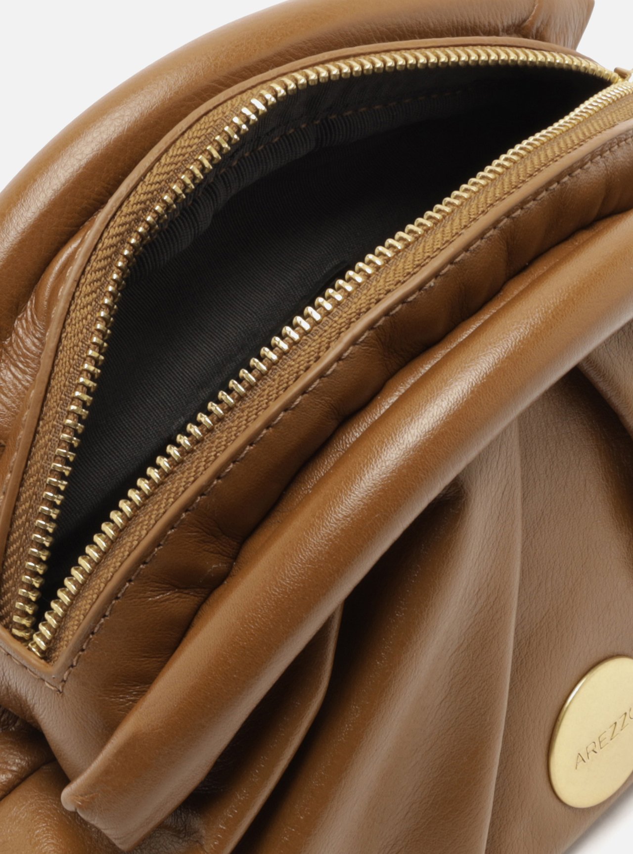 Bolsa Tiracolo Marrom Couro Pequena — foto 4