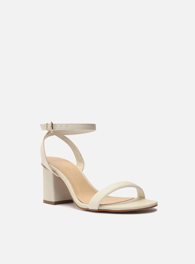 Sandália Off-White Salto Bloco Easy