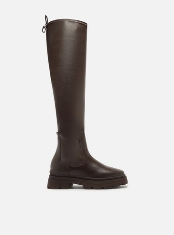 Bota Marrom Salto Baixo