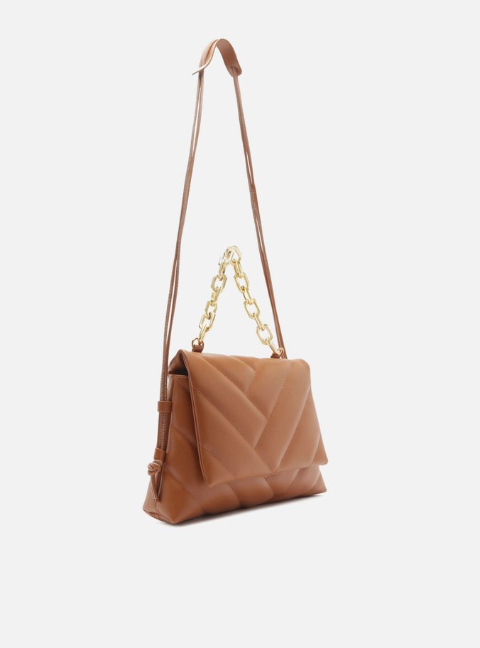 Bolsa Tiracolo Marrom Grande