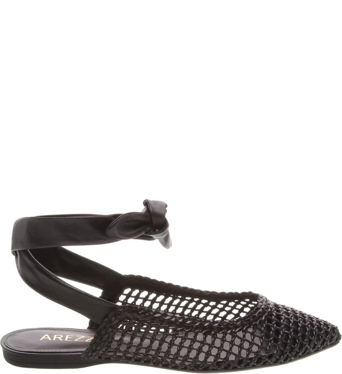 Sapatilha Slingback Tresse Preta