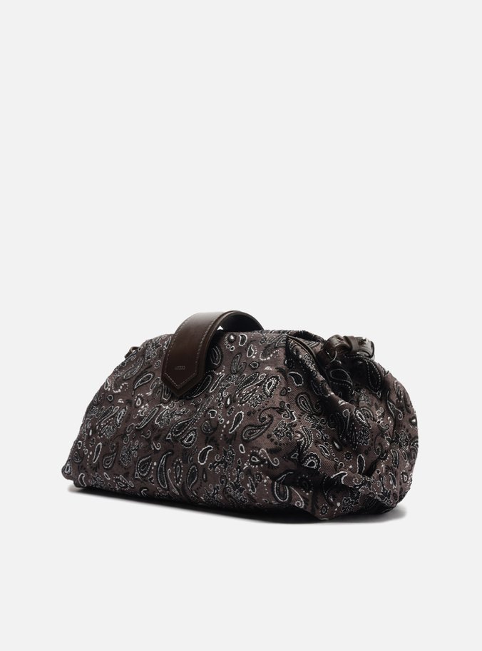 Bolsa Tiracolo Marrom Paisley Grande Livia