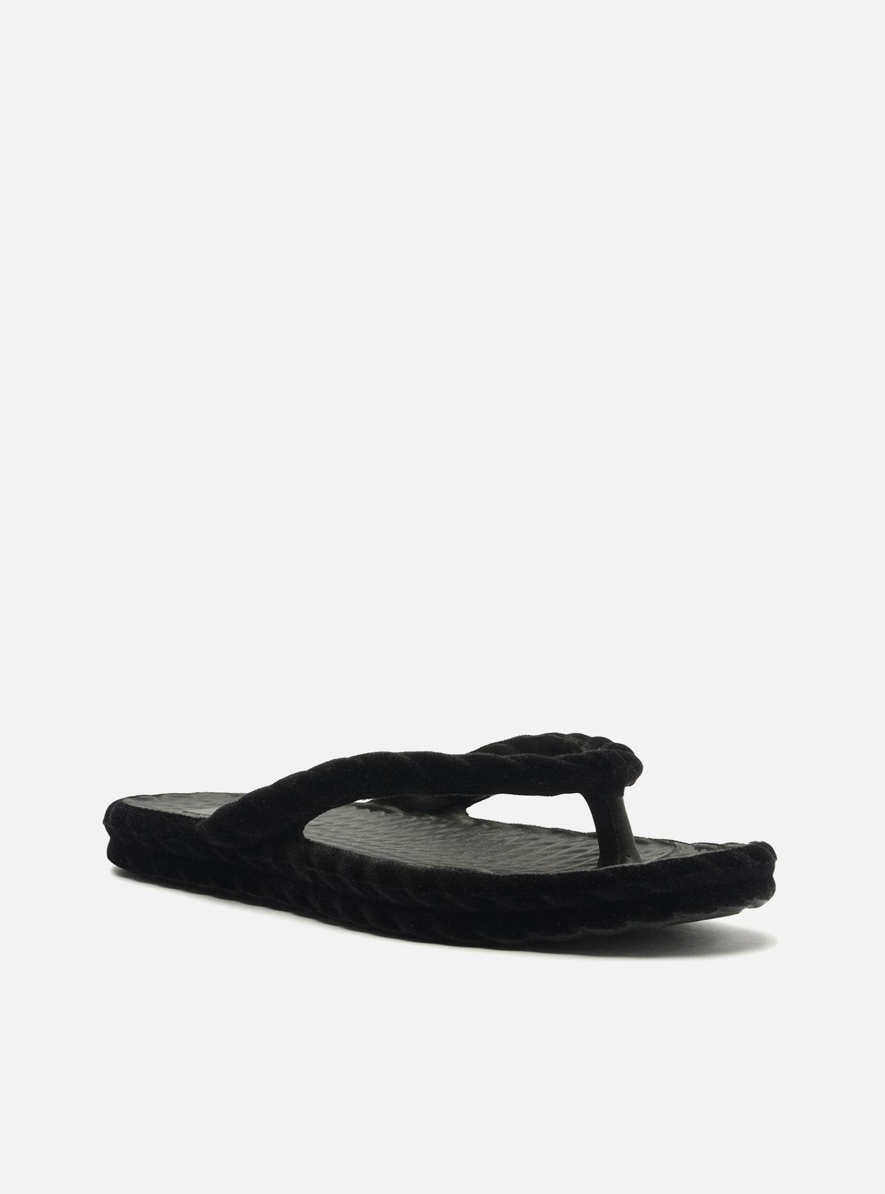 Chinelo de Dedo Preto Marrocos Velvet — foto 2