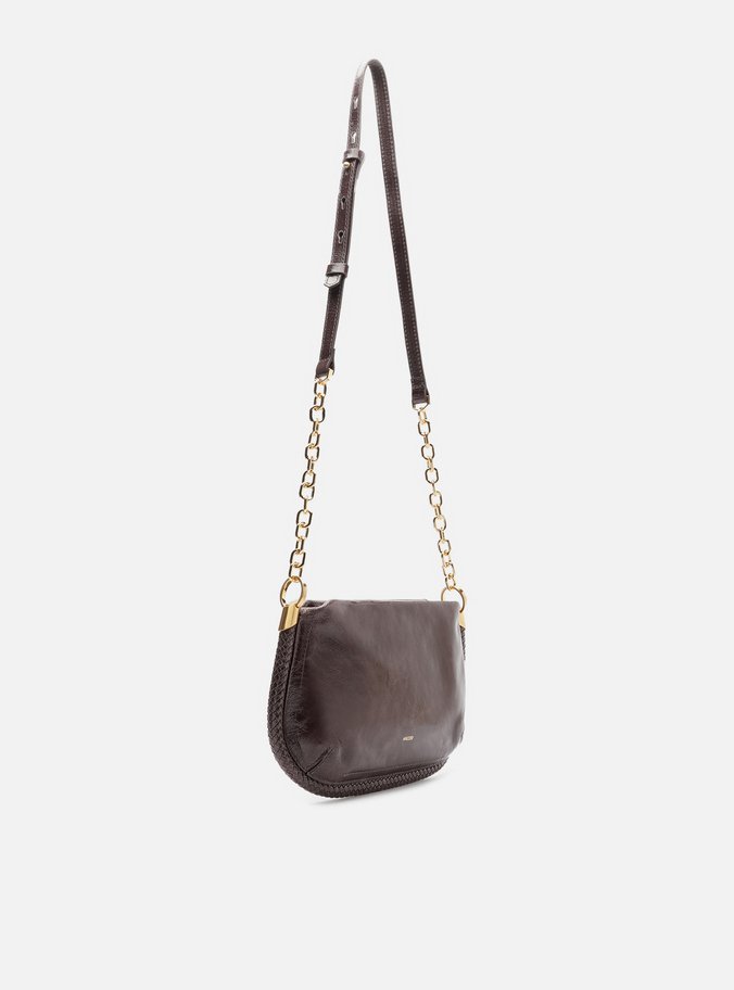 Bolsa Tiracolo Marrom Couro Worn Média