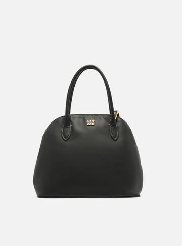 Bolsa Tote Preta Couro Média Assinatura