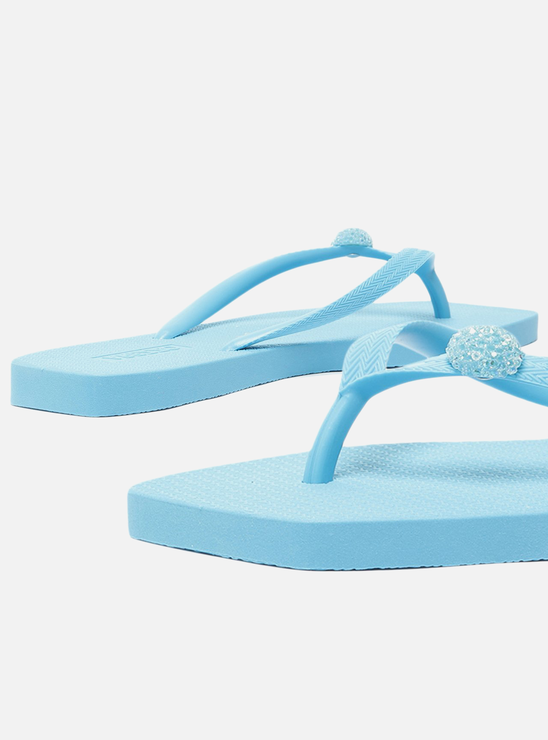 Chinelo de Dedo Azul Esfera Bico Quadrado Brizza