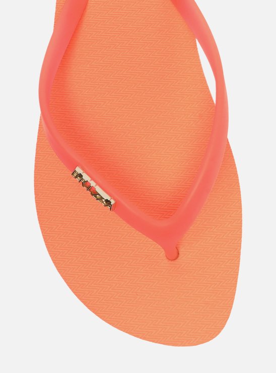 Chinelo de Dedo Laranja Tiras Jelly Brizza