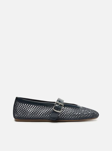 Sapatilha Azul Tela Fivela
