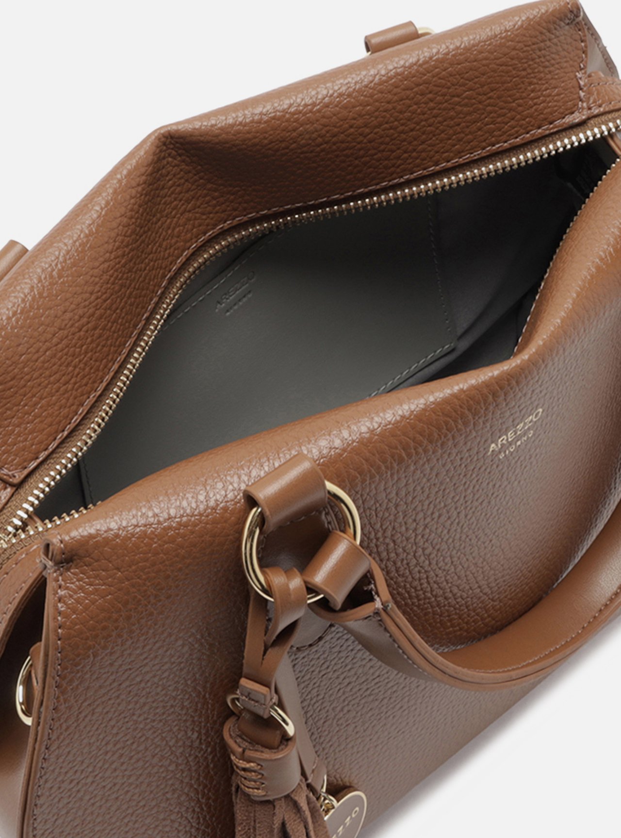Bolsa Tote Caramelo Grande Bag Charm Duplo — foto 4