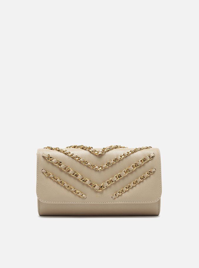 Bolsa Tiracolo Couro Nude Média