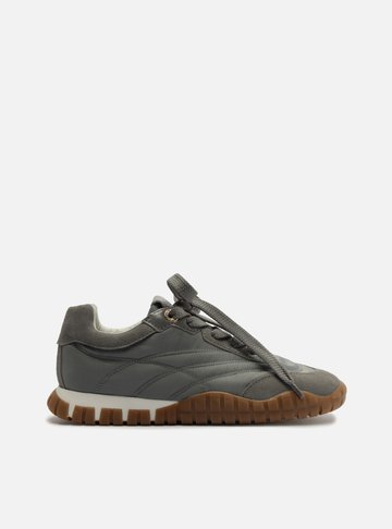 Arezzo — Tênis Cinza Suede Mix Sola Emborrachada