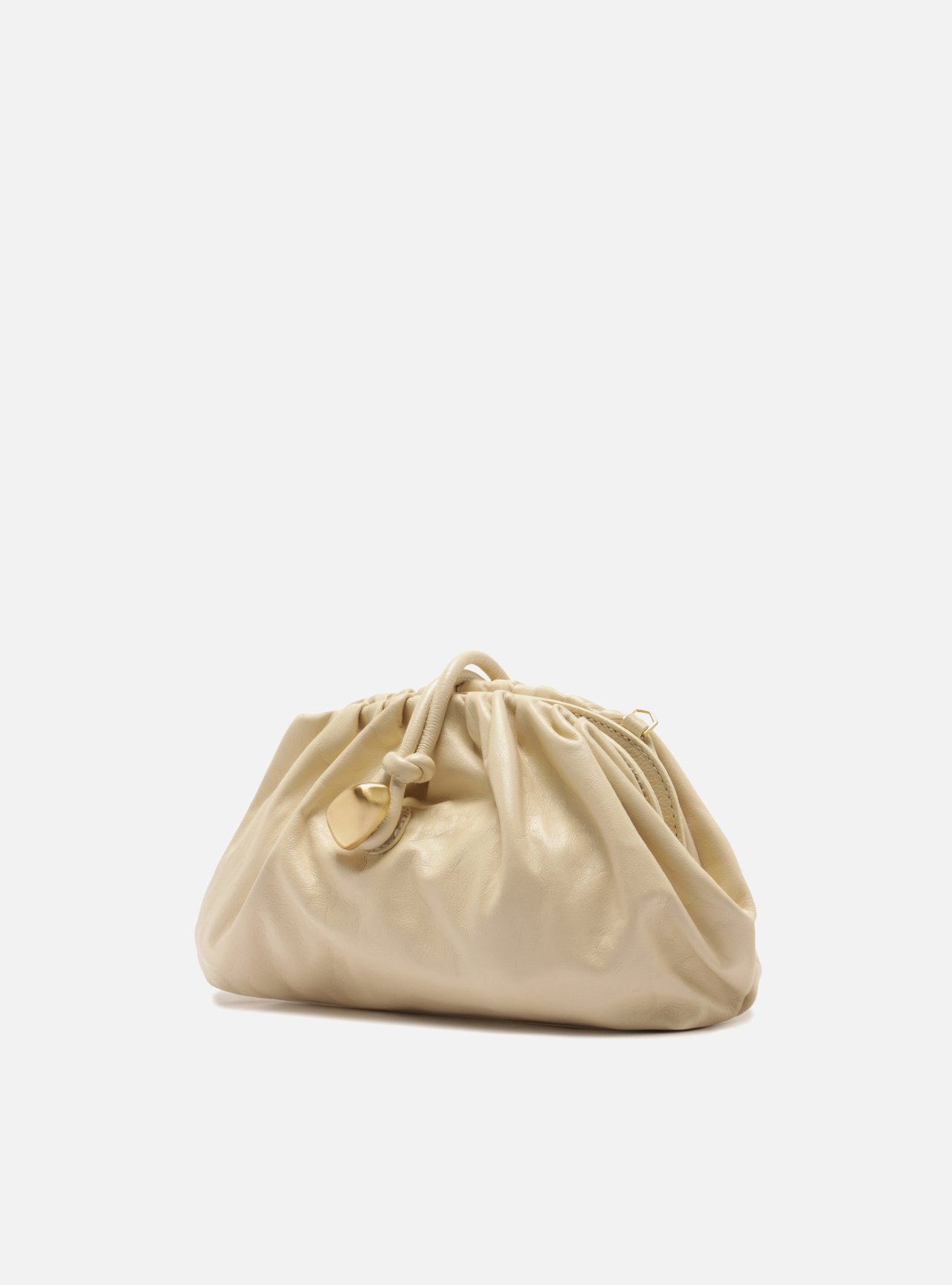 Bolsa Clutch Marrom Couro Média Corrente — foto 2