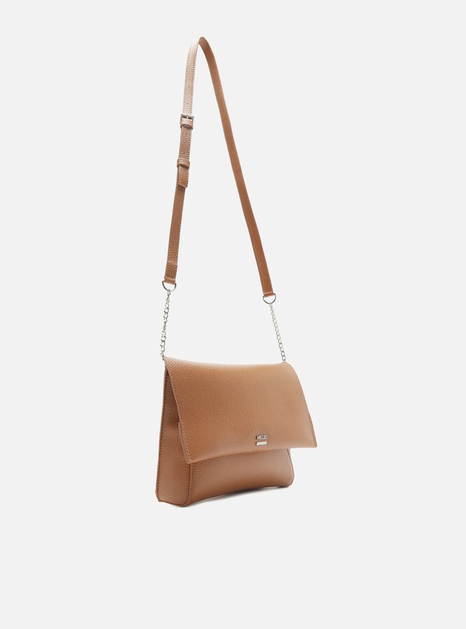 Bolsa Tiracolo Marrom Média