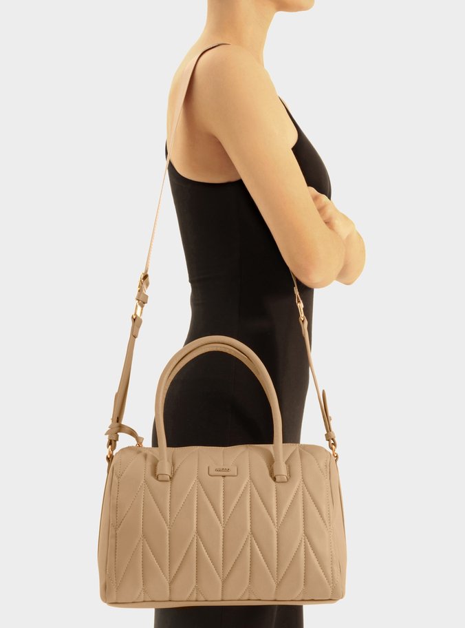 Bolsa Tiracolo Nude Matelassê Média