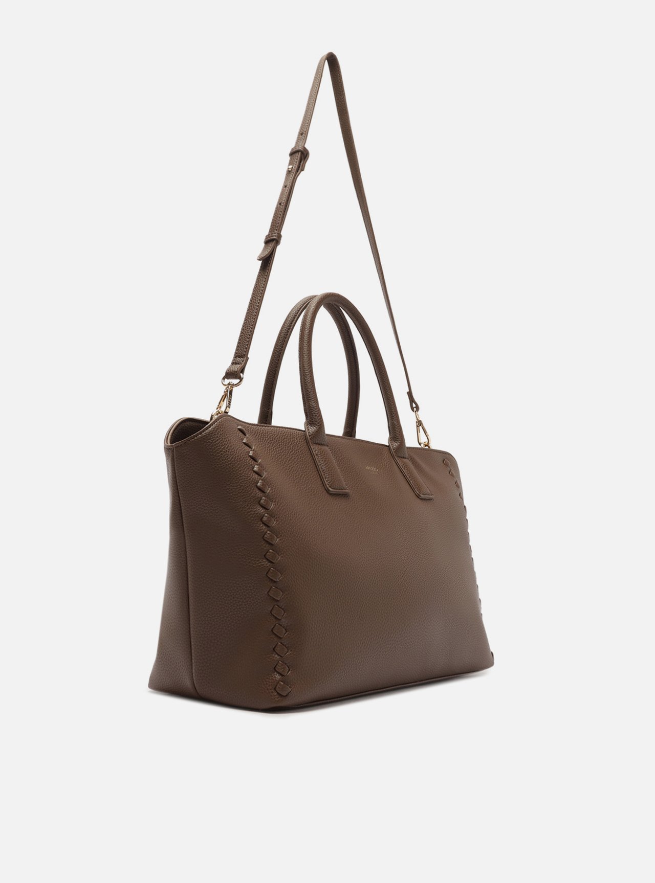 Bolsa Shopping Marrom Grande Tressê — foto 2