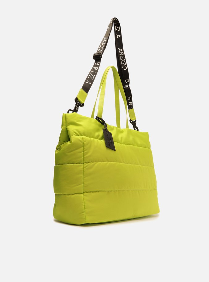 Bolsa Shopping Verde Lima Nylon Grande Brizza