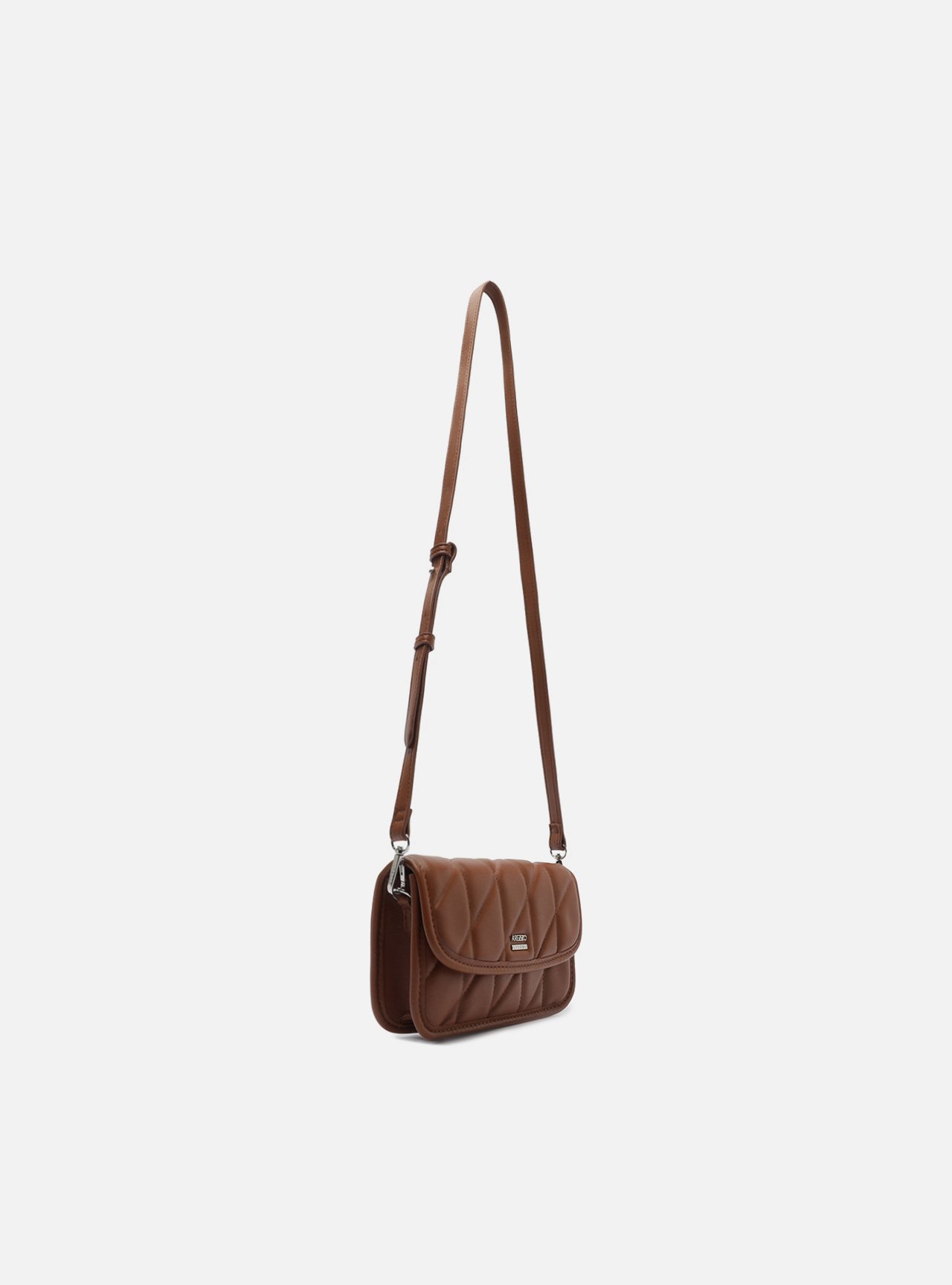 Bolsa Tiracolo Marrom Pequena Matelassê — foto 5